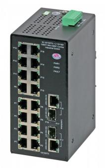 18 Port managed Ethernet switch, EC-16TX/2FX