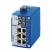 6TX-1FX port unmanaged Ethernet switch with multimode fiber optic, EL100-2U